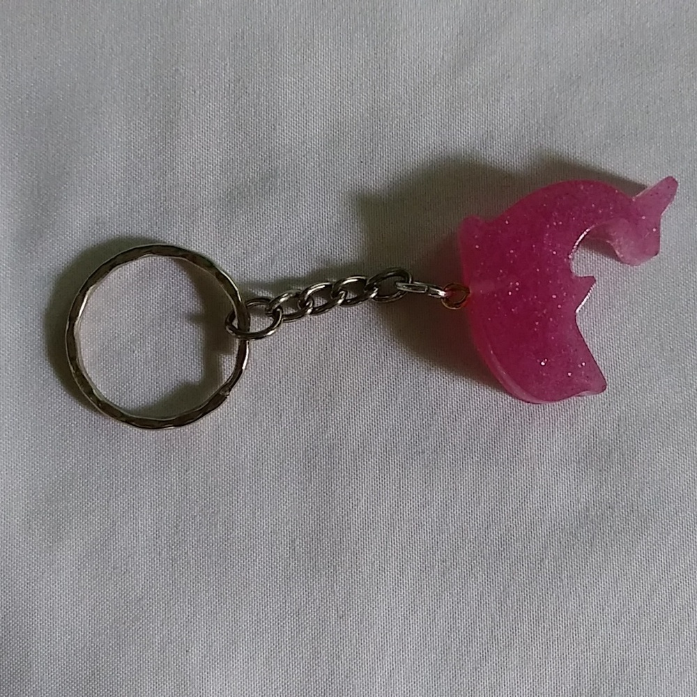 New Pink Dolphin Keychain